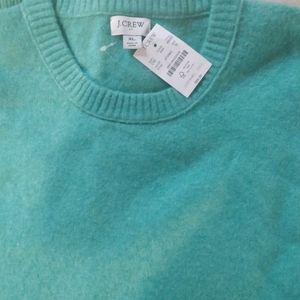 J crew super soft yarn heather tropical marine xl sweater